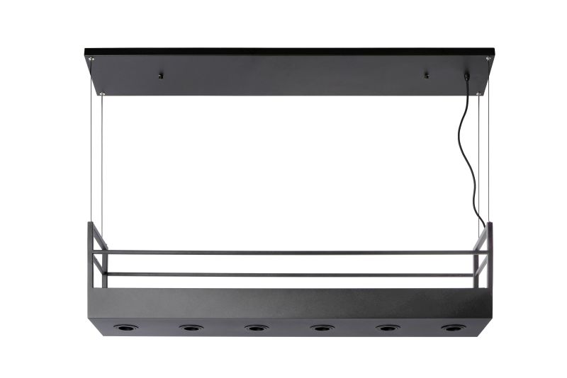 Lucide MIRAVELLE - Závesné svietidlo - 6xGU10 - Čierne